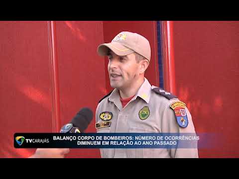 Balanço Corpo de Bombeiros: Números de ocorrências diminuem em relação ao ano passado