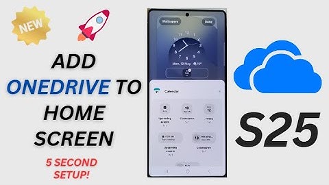 ☁️📲 How to Add OneDrive Widget to Home Screen on Galaxy S25/S25+/Ultra