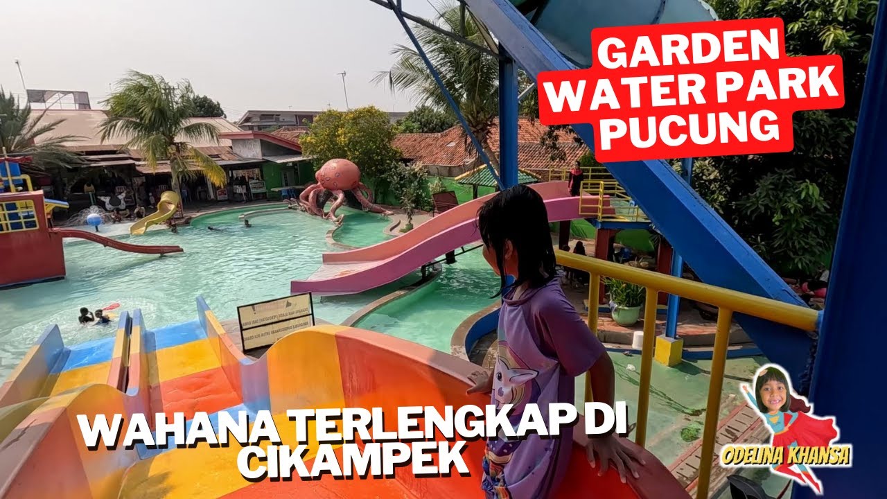 BERENANG DI GARDEN WATER PARK PUCUNG CIKAMPEK  || Kolam renang dengan wahana terlengkap di cikampek