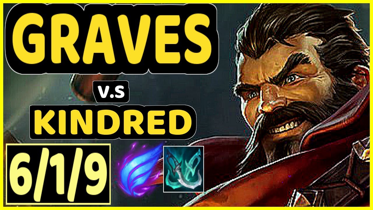 CUZZ (GRAVES) vs KINDRED - 6/1/9 KDA JUNGLE CHALLENGER GAMEPLAY - KR