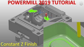 PowerMill 2019 Tutorial #75 | Mill 3D Constant Z Finish & Optimise Constant Z Finish