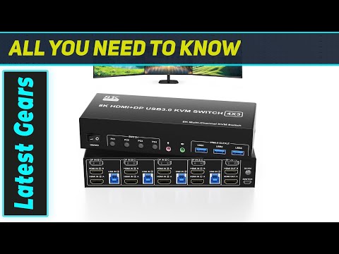 Miglior switch KVM? 4 PC a 3 monitor 8K 60Hz e 4K 144Hz HDMI DP