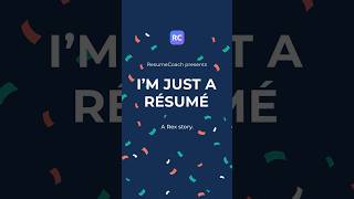 I'm Just a Résumé — Why Your Resume Isn't Getting Callbacks | ResumeCoach #jobsearchstruggles