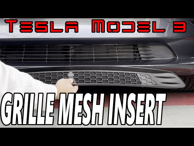 5 minute install! Mesh Grille Cover for Tesla Model 3 and Model Y