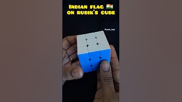 How to make indian 🇮🇳 flag on rubik