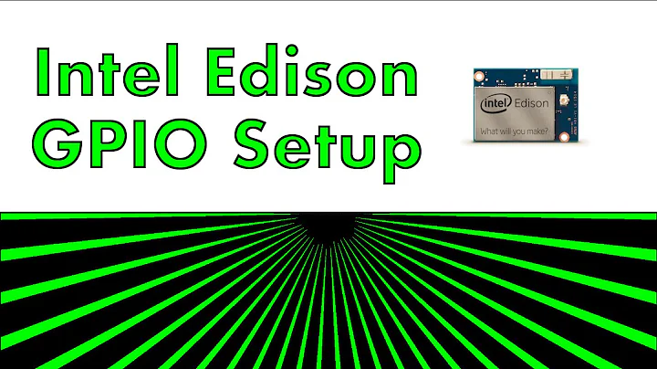 Configuration des broches GPIO pour l'Intel Edison