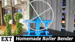 How To Make A Homemade Roller Bender/ คลิปสอนวิธีทำเครื่องดัดเหล็กโค้ง/เครื่องดัดเหล็กโค้งทำเอง