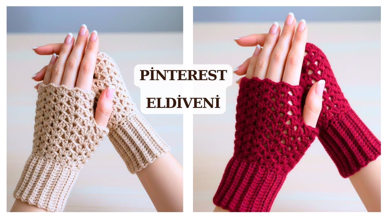 Pinterest’te Viral Olan Tığ İşi Parmaksız Eldiven
