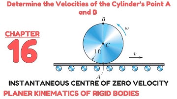 Determine the velocities of point A and B.(INSTANTANEOUS CENTRE) - Engineers Academy