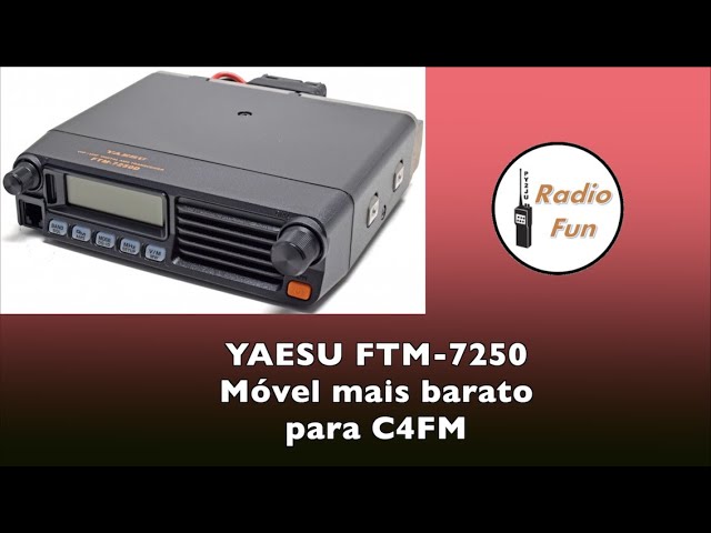 Yaesu FTM 7250D - O rádio móvel mais barato em C4FM - YouTube