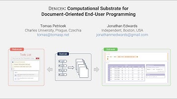 Denicek: Computational Substrate for Document-Oriented End-User Programming (Video Teaser)