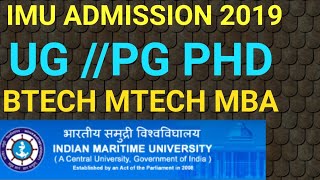 Imu Cet 2019 Imu Admission 2019