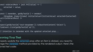 How to Update Props Using @ testing-library/react