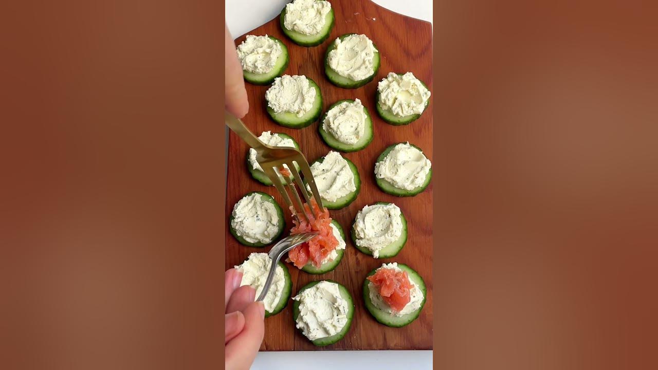 Smoked Salmon Cream Cheese Cucumber Appetizer – Melanie Cooks