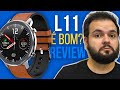 Smartwatch L11 Unboxing Review - Estilo GTR! Mas vale a pena? É bom? - Microwear L11