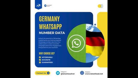 Germany WhatsApp Number List | Latest Lead