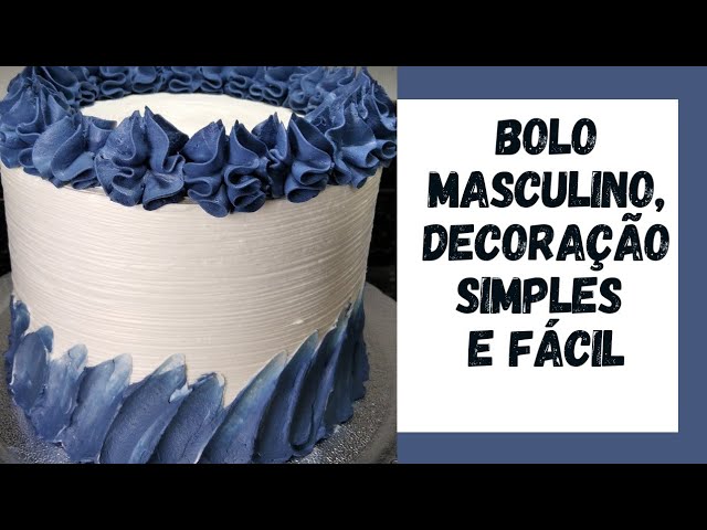 Um classico entre as decorações de bolos masculinos 💙 #bolomasculinoa