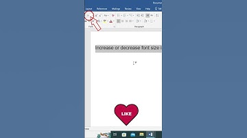 How to increase or decrease font size by 2 point | #short | #shorts