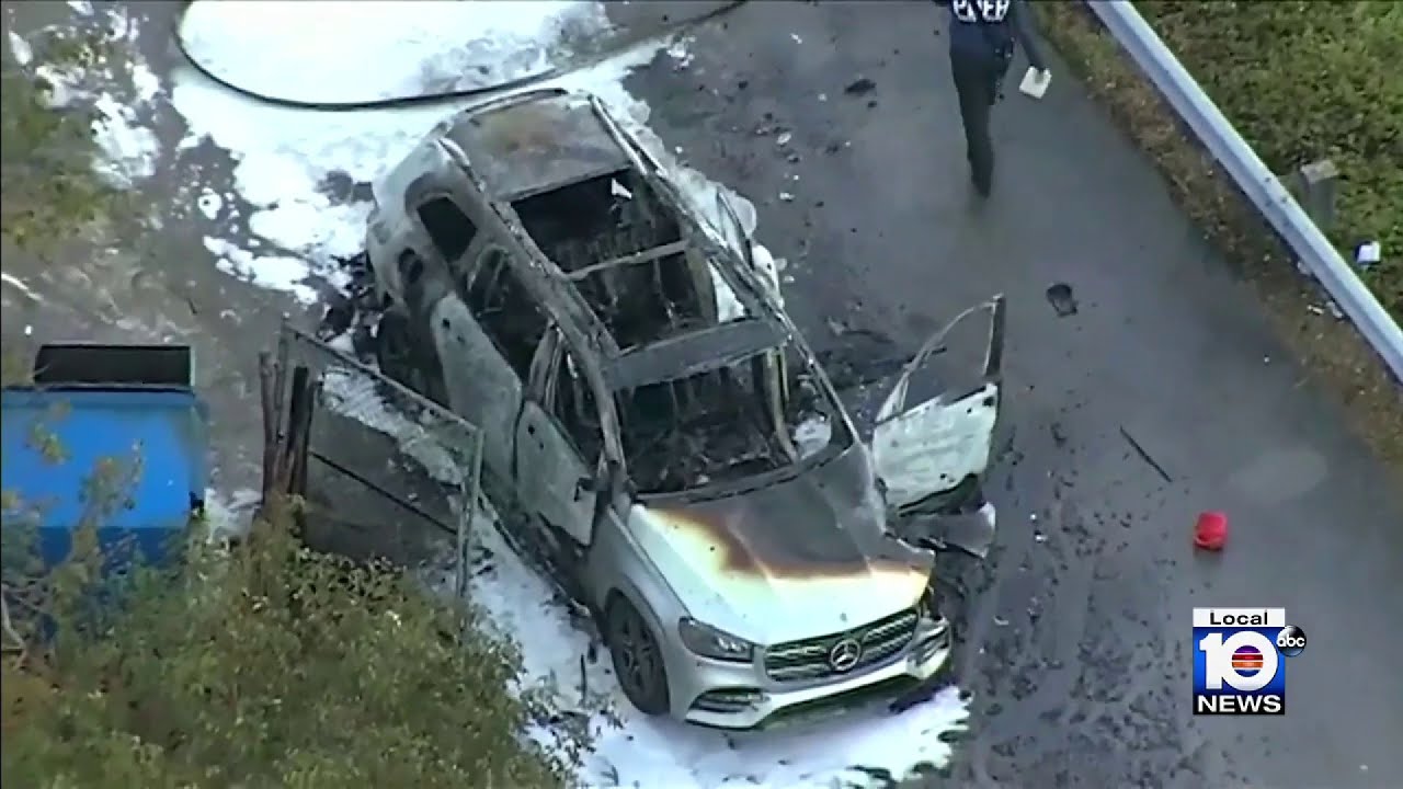 Deputies investigating after body found inside burning vehicle in ...