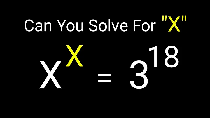 A nice exponential equation - Algebra
