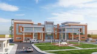 Hari Om Hospital 100 Bedded Modern Hospital Design Animation 3D Walkthrough