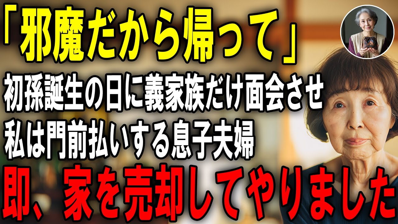楽しみにしていた初孫が生まれた日、病院に手作りのおくるみを持って駆けつけた私を門前払いし、義両親だけ面会させる息子夫婦。全員まとめて地獄に落としてやりました