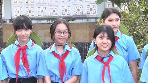 Cuộc thi video hát Quốc ca tại các địa chỉ đỏ do chi đội lớp 8A trường THCS Quang Trung thực hiện