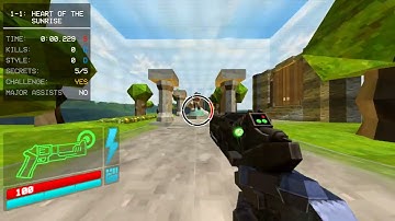 Ultrakill | 1-1: Heart of the Sunrise | Any% Speedrun | Secret Exit | 0.913