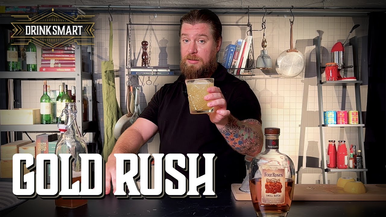 Snabb variant på Whiskey Sour Gold rush! Drinksmart med Johannes
