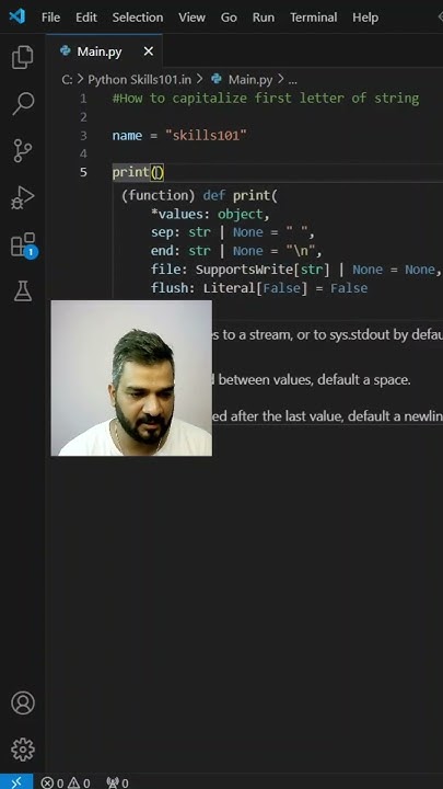 Python Capitalize Function String #python #coding #programming #shorts ...