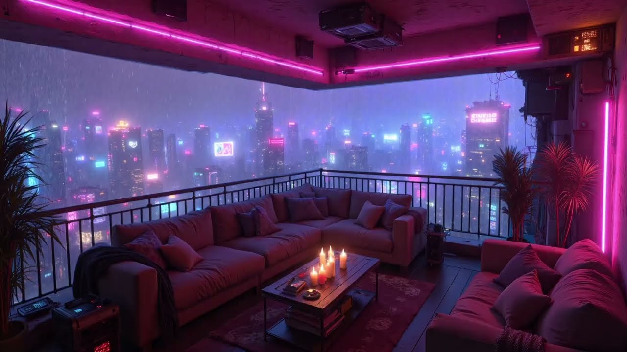 Night Rainy Lofi Vibes 🌧️ Night Lo-fi Playlist for Relax Calm Healing Focus 🎶 Lofi Rain