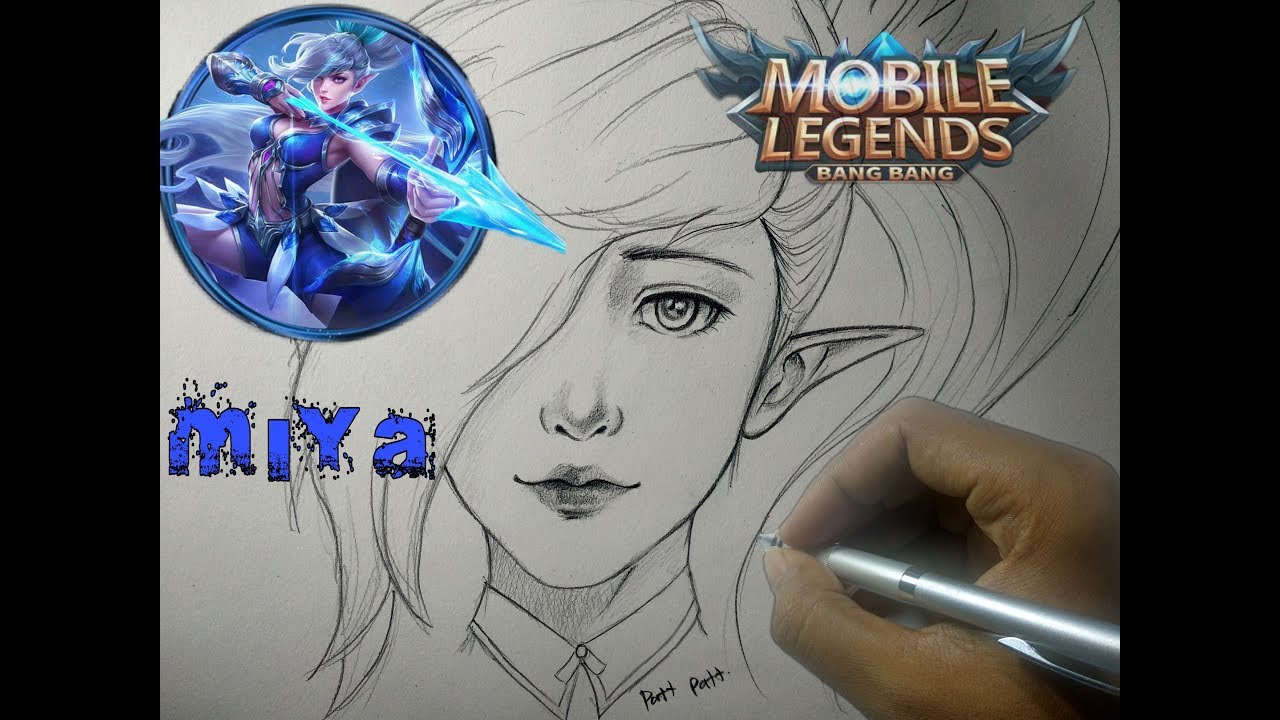 Miya Mobile Legends Drawing Easy