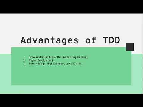 Advantages of TDD