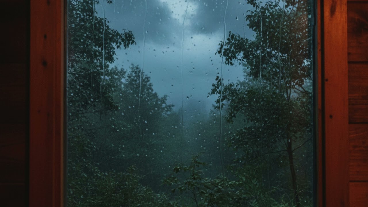 ASMR RAIN - THUNDER - BIRDS
