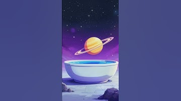 Can Saturn Really Float on Water? Discover the Cosmic Truth! 🌌💧#shorts #facts #mystery #universe