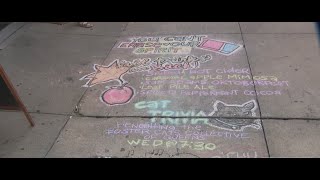 Astoria club owner fights back after man erases colorful sidewalk art