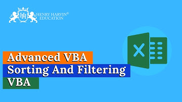 Advanced VBA - Sorting and Filtering Best Advanced Excel Tutorial Beginners @Henry Harvin Data Science