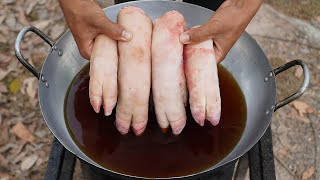 Easy Red Braised Pig Feet Recipe | How to Cook Pig Feet