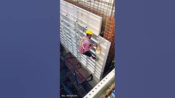 Mivan Outer Panel shuttering Proper safety #construction #shuttering #steel #formwork #like