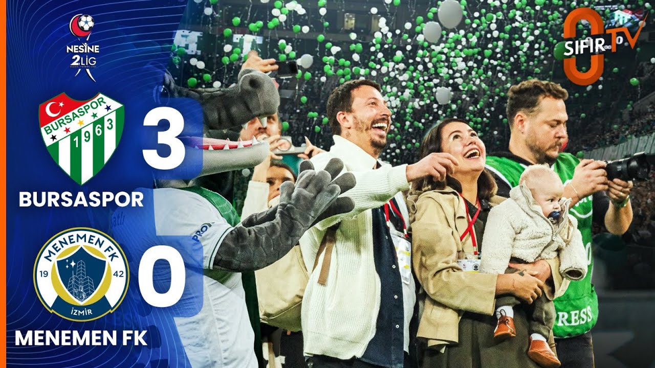 Bursaspor 3-0 Menemen Futbol Kulübü | Maç Özeti