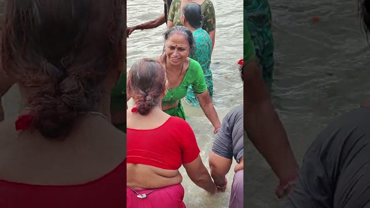 अष्टमी गंगा स्नान #हर हर गंगे, नमामि गंगे 🗾🙏