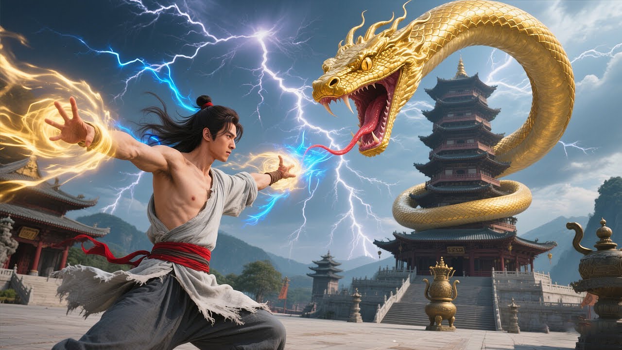 Epic rise!Mocked for challenging Sky Tower,he kills guardian python ...