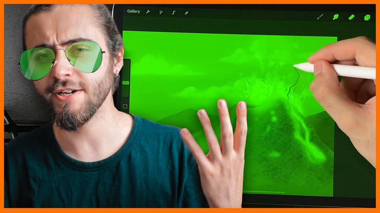 Desenez, dar văd doar VERDE... (deși eu aleg culori pe orbește)