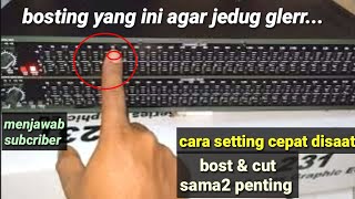 Setting Equalizer Dbx231 Untuk Dangdutan