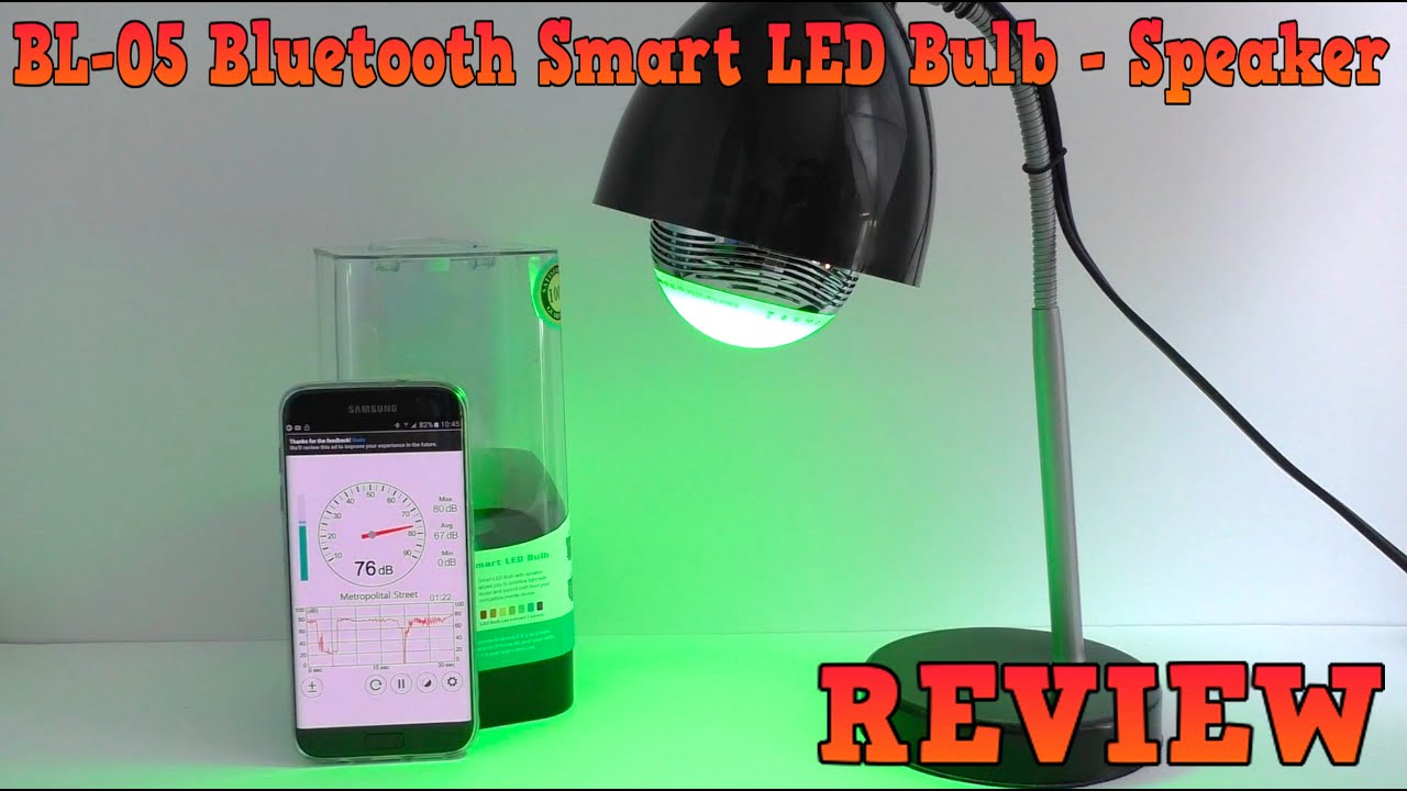BL-05 Bluetooth Smart LED Bulb Speaker REVIEW - YouTube