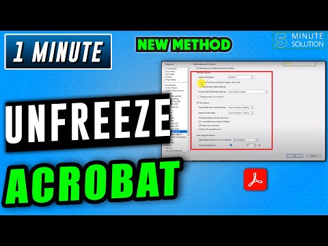How to unfreeze adobe acrobat 2024 | adobe acrobat frozen
