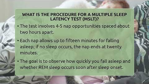 What Is The Procedure For A Multiple Sleep Latency Test (MSLT)? - Sleep Apnea Support Network