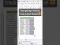 Track project di EXCEL #excel #exceltips #exceltricks #tutorexcel #belajarexcel #excelpemula