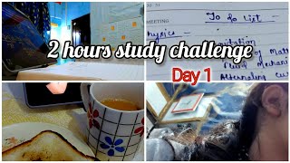 Day 1 of study challenge |neet prep for 2026 | 2hours study challenge | #neet2026 #study