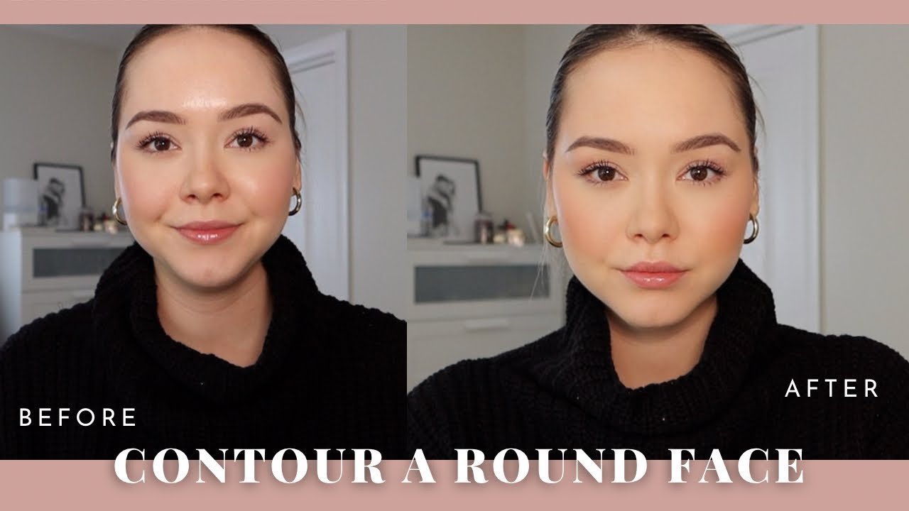 how to CONTOUR ROUND FACE YouTube